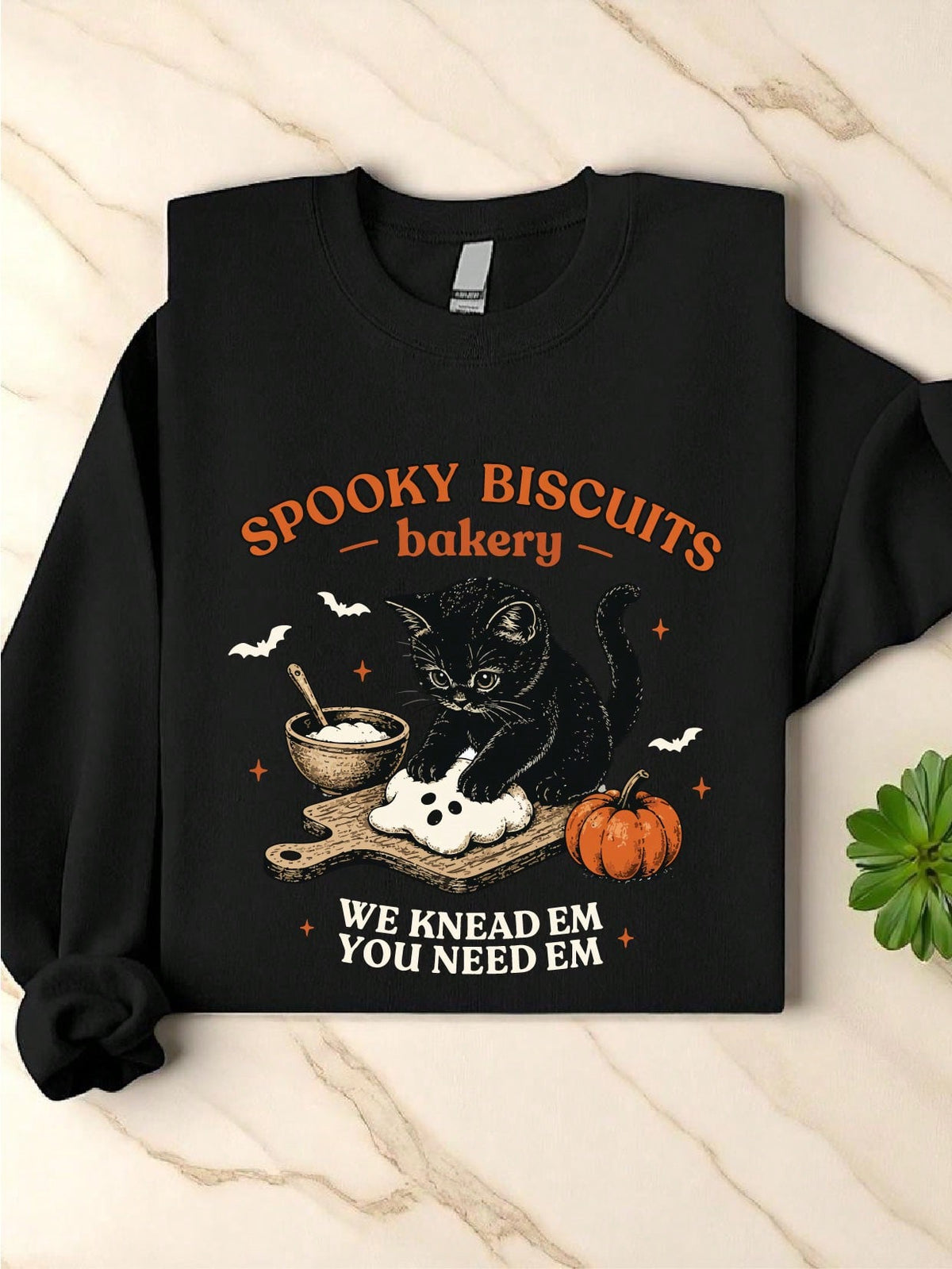 Black Cat Halloween Fall Sweatshirt