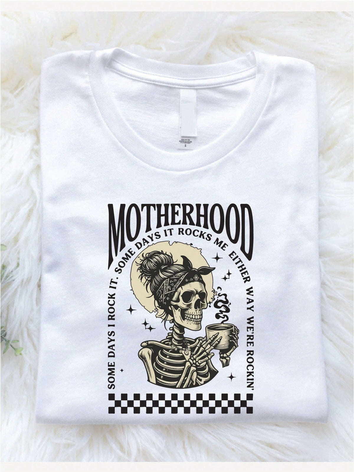 Motherhood Rock Skeleton T-Shirt