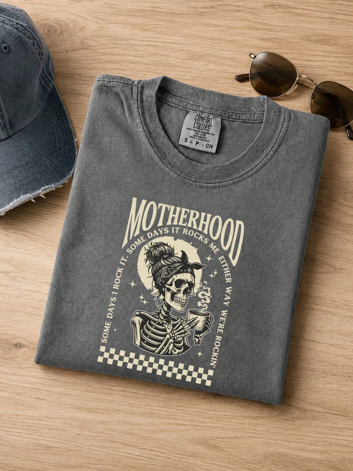 Motherhood Rock Skeleton Comfort T-Shirt