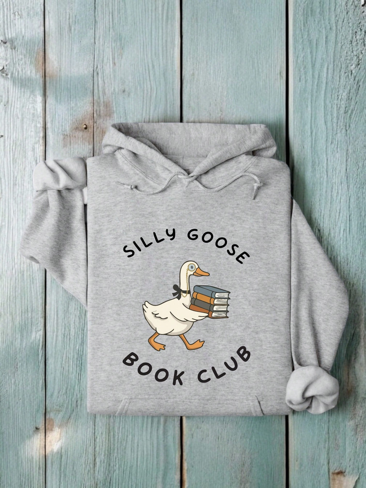 Silly Goose Book Club Unisex Hooded Hoodie