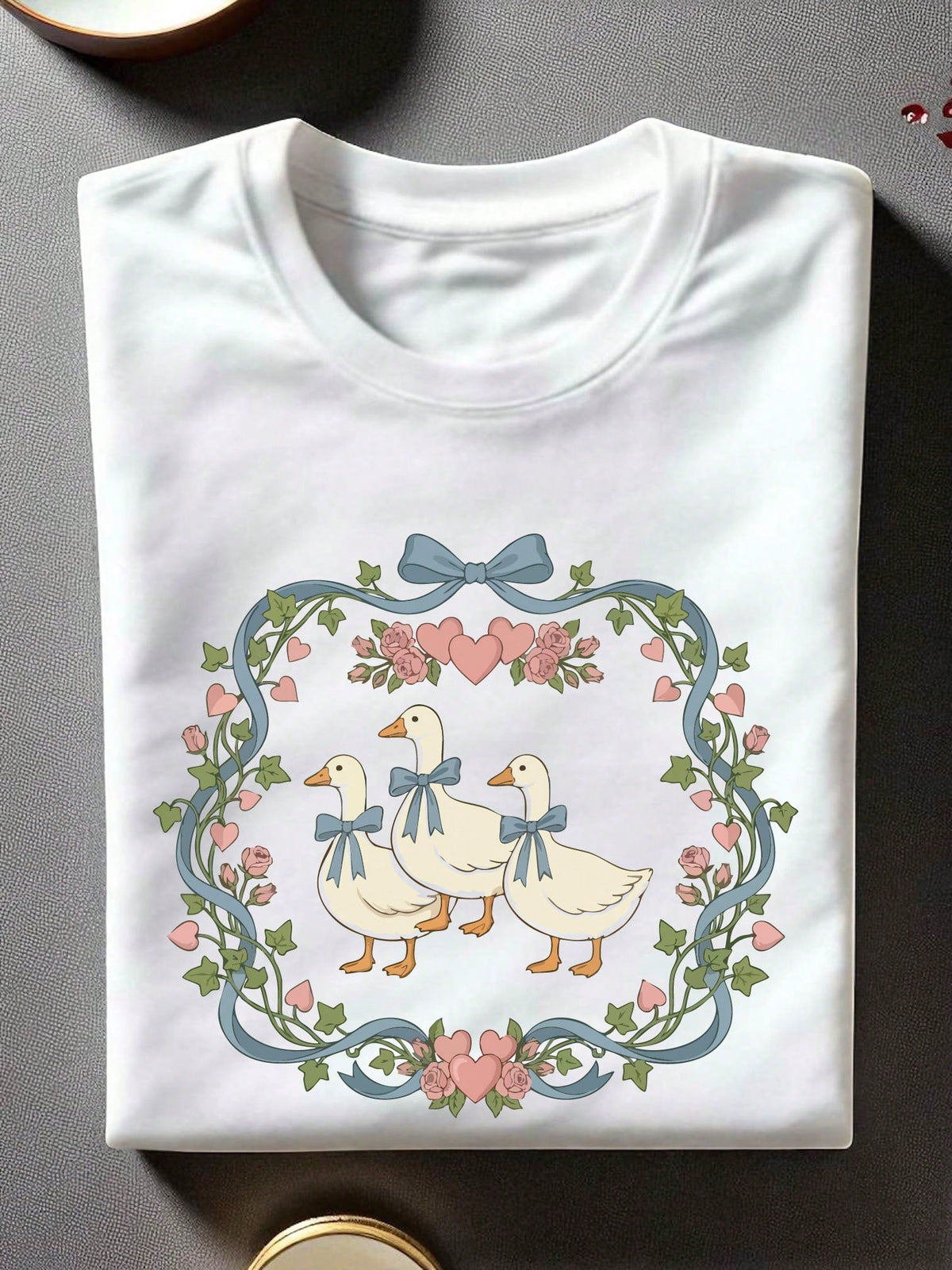 Funny Blue Ribbon Goose Lovers T-Shirt