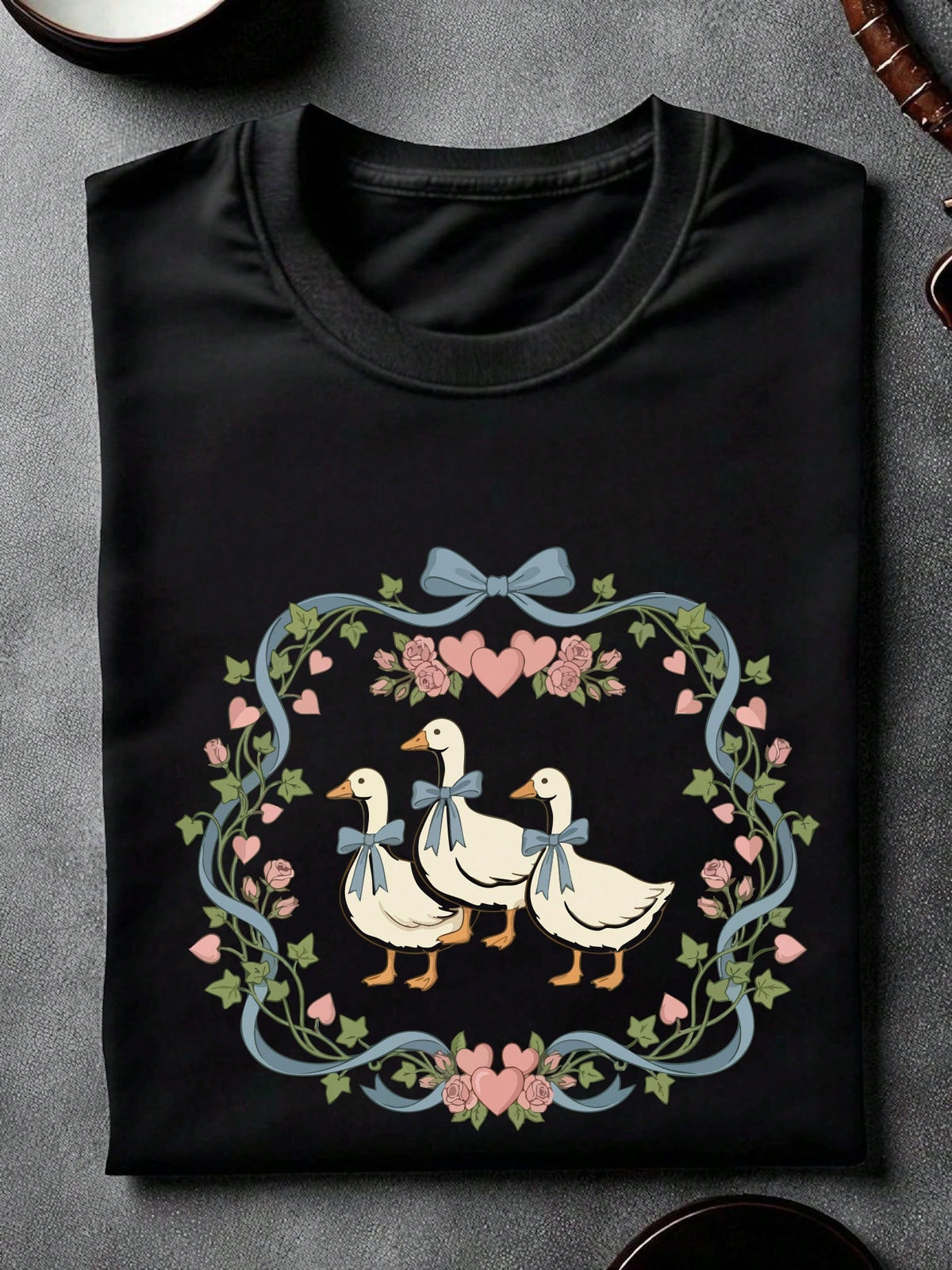 Funny Blue Ribbon Goose Lovers T-Shirt