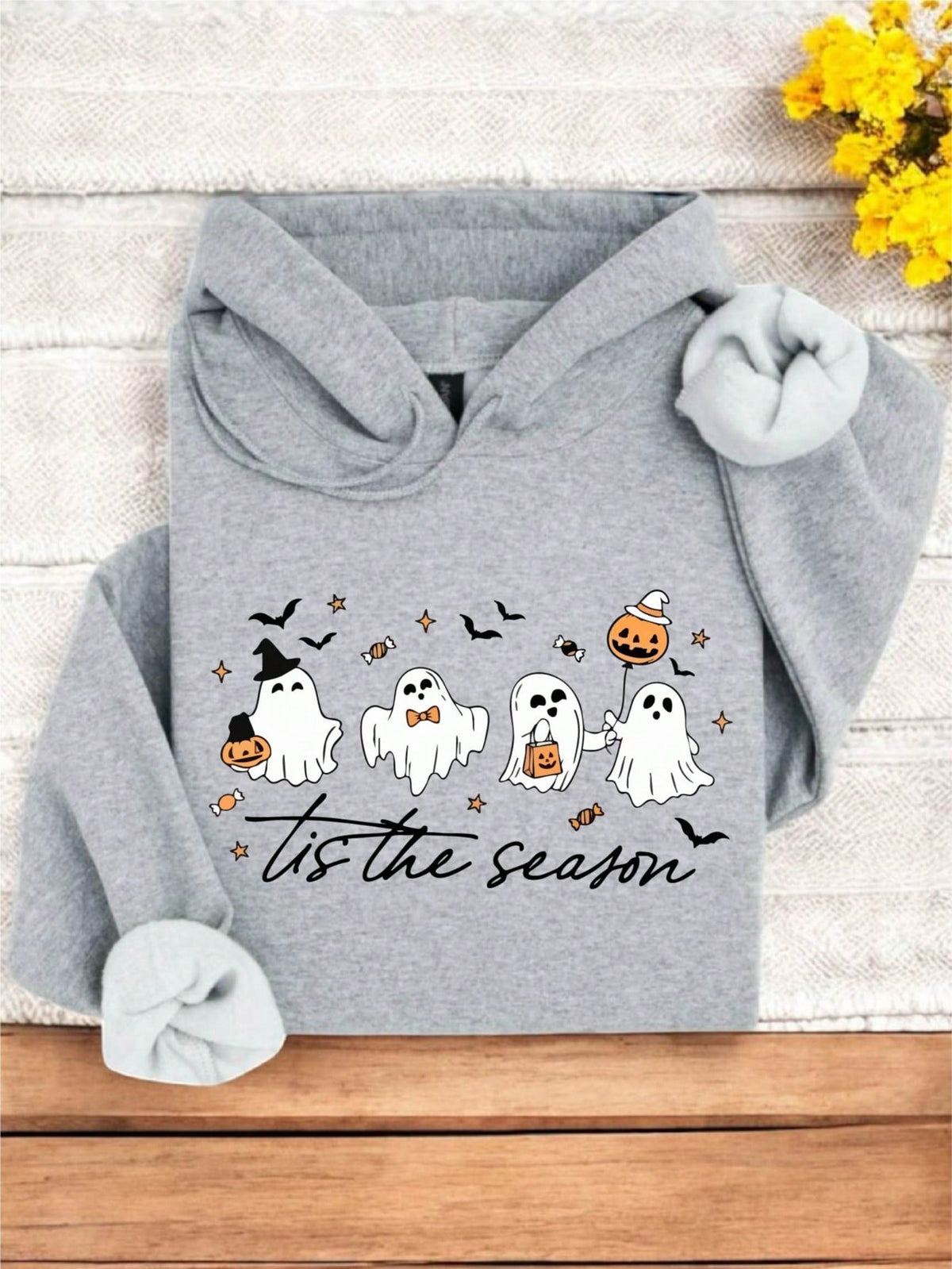 Retro Tis The Season Ghost Hoodie