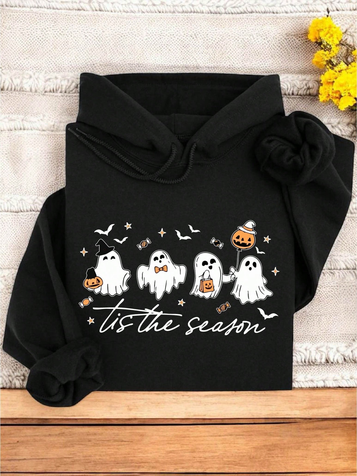 Retro Tis The Season Ghost Hoodie
