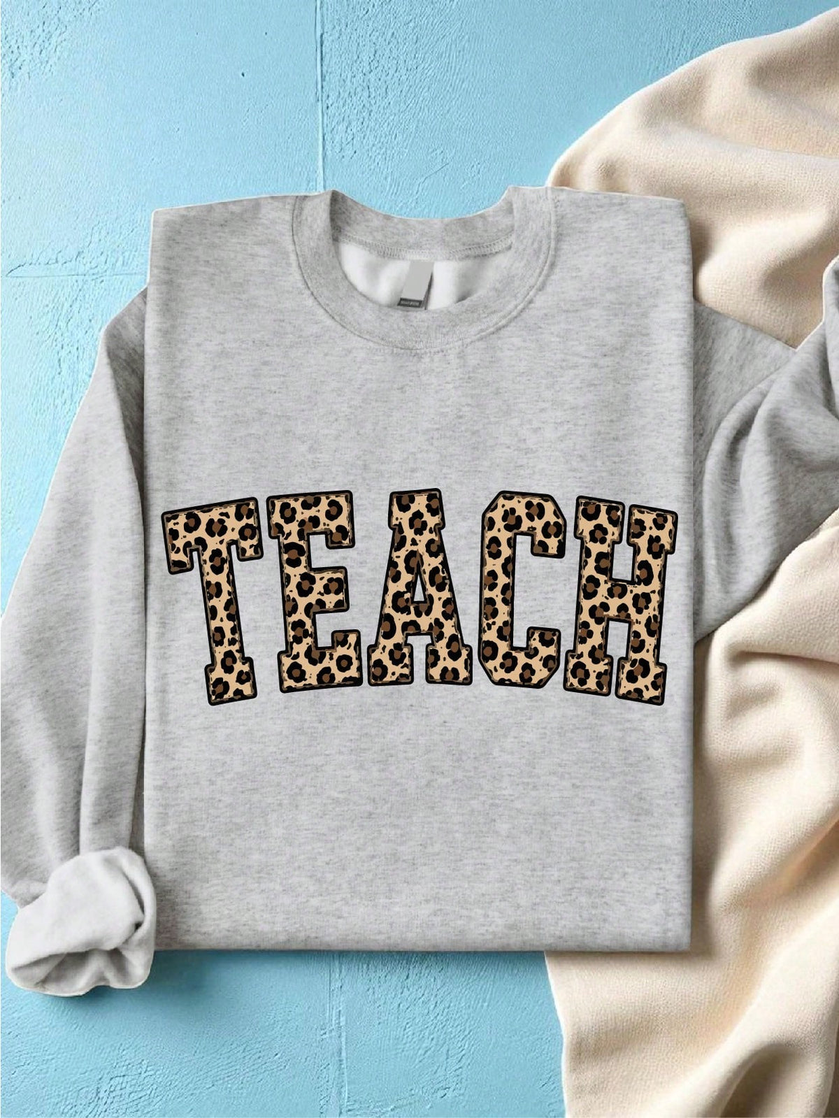 Leopard Teacher Sweatshirt