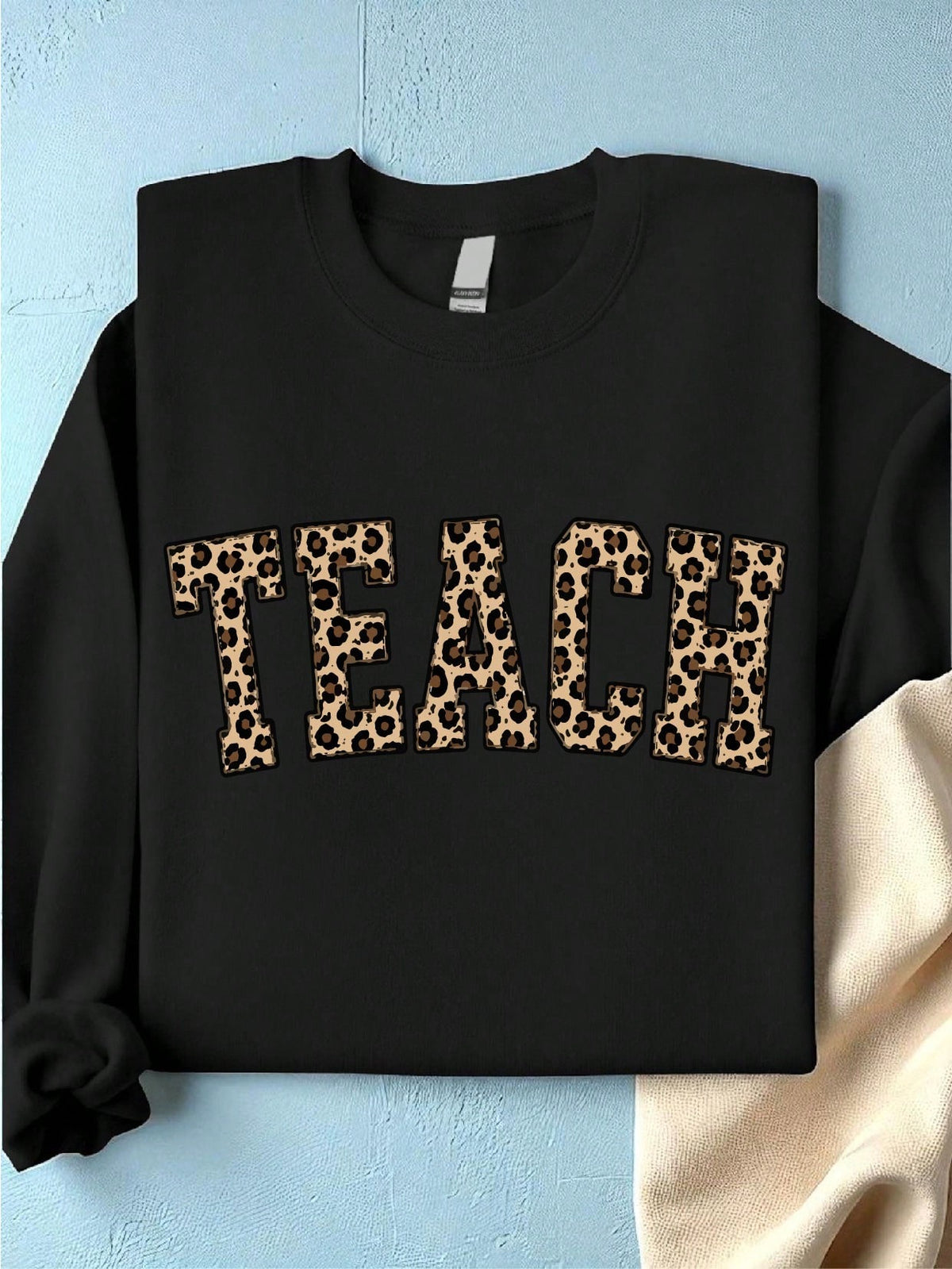 Leopard Teacher Sweatshirt
