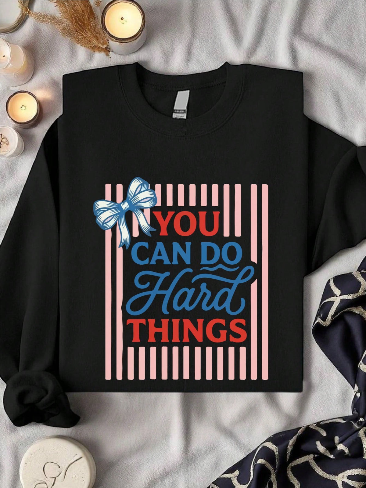 Coquette You Can Do Hard Things Sweatshirt
