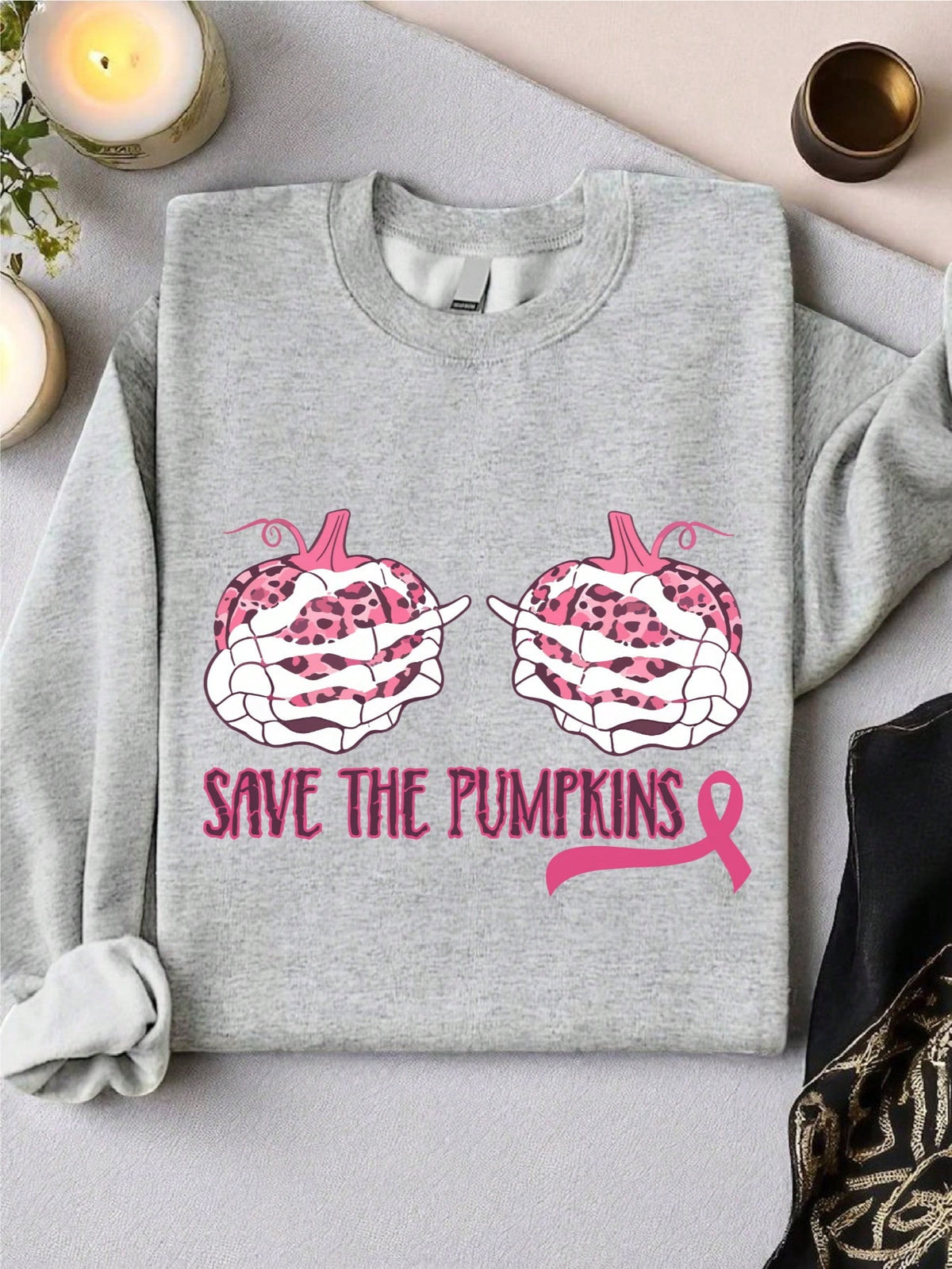 Halloween Breast Cancer Sweatshirt