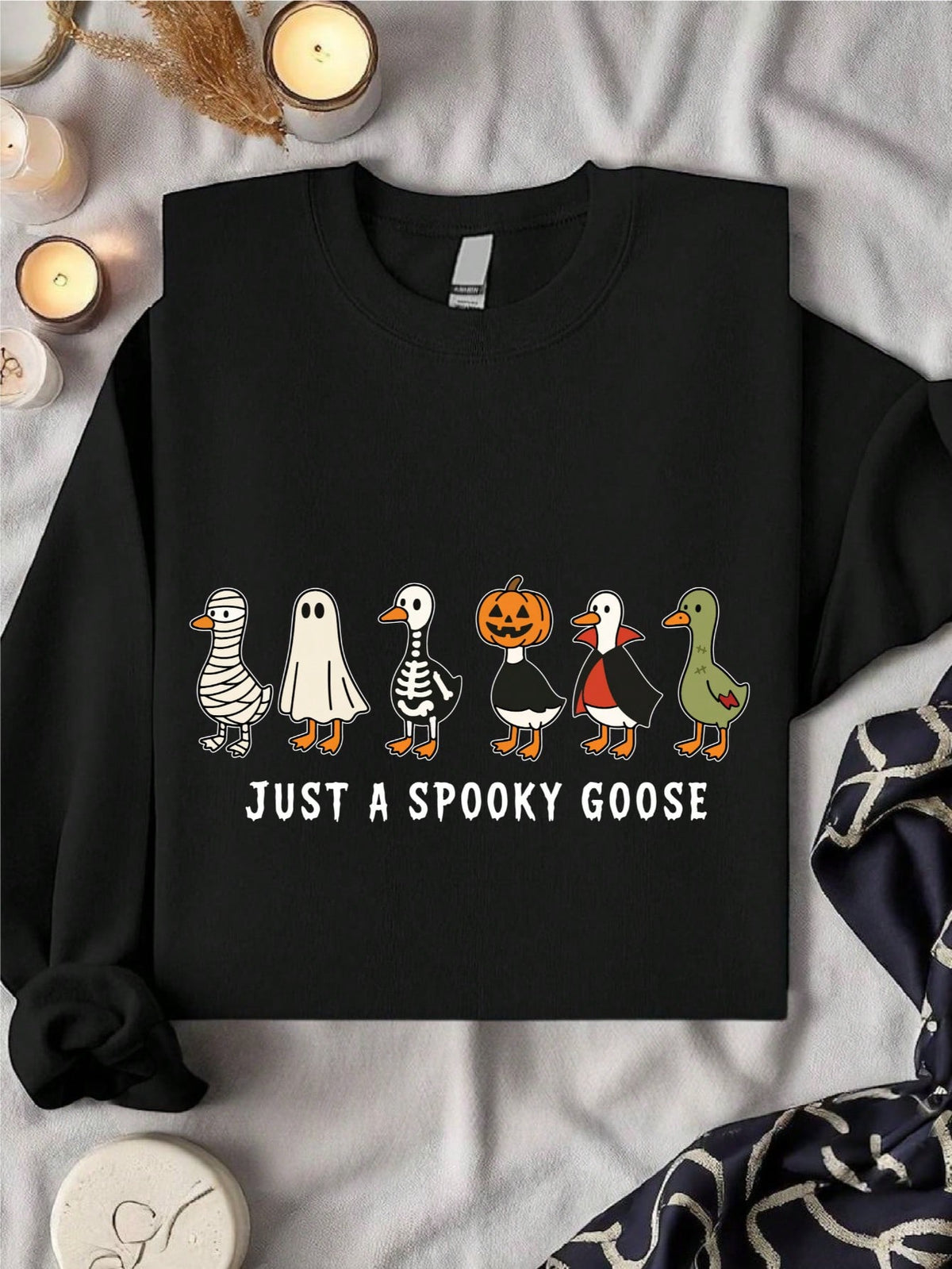Retro Halloween Funny Goose Sweatshirt