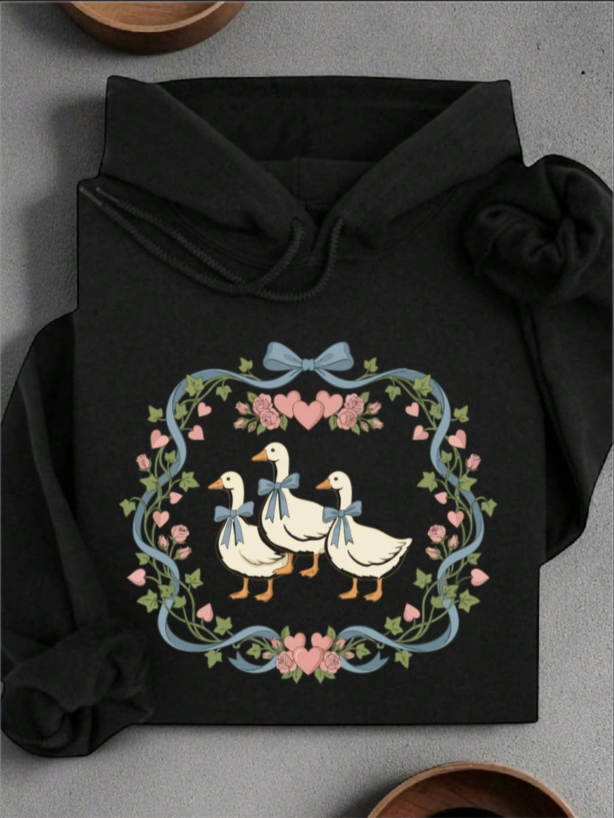 Funny Blue Ribbon Goose Lovers Hoodie