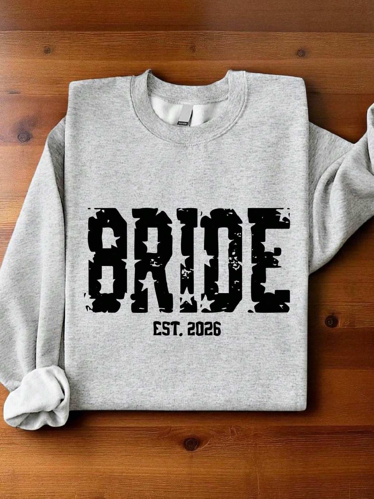 1 PC Bride Groom Est.2026 Sweatshirt