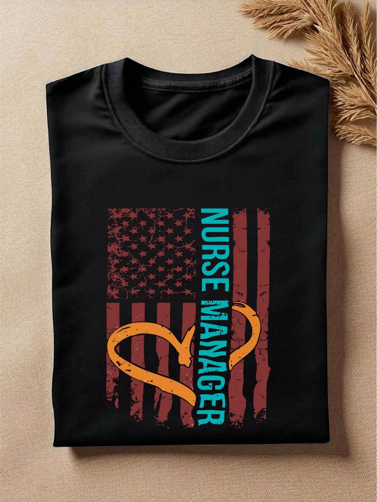 Nurse Manager American Flag T-Shirt