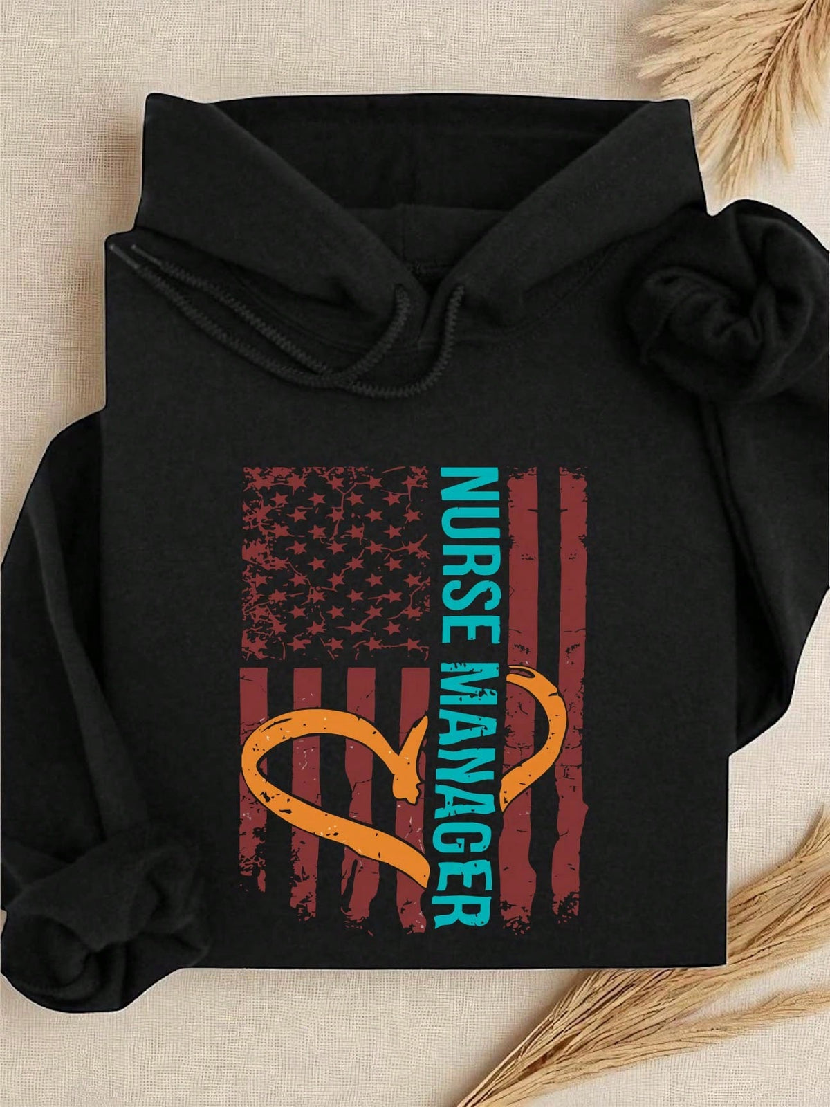 Nurse Manager American Flag Hoodie