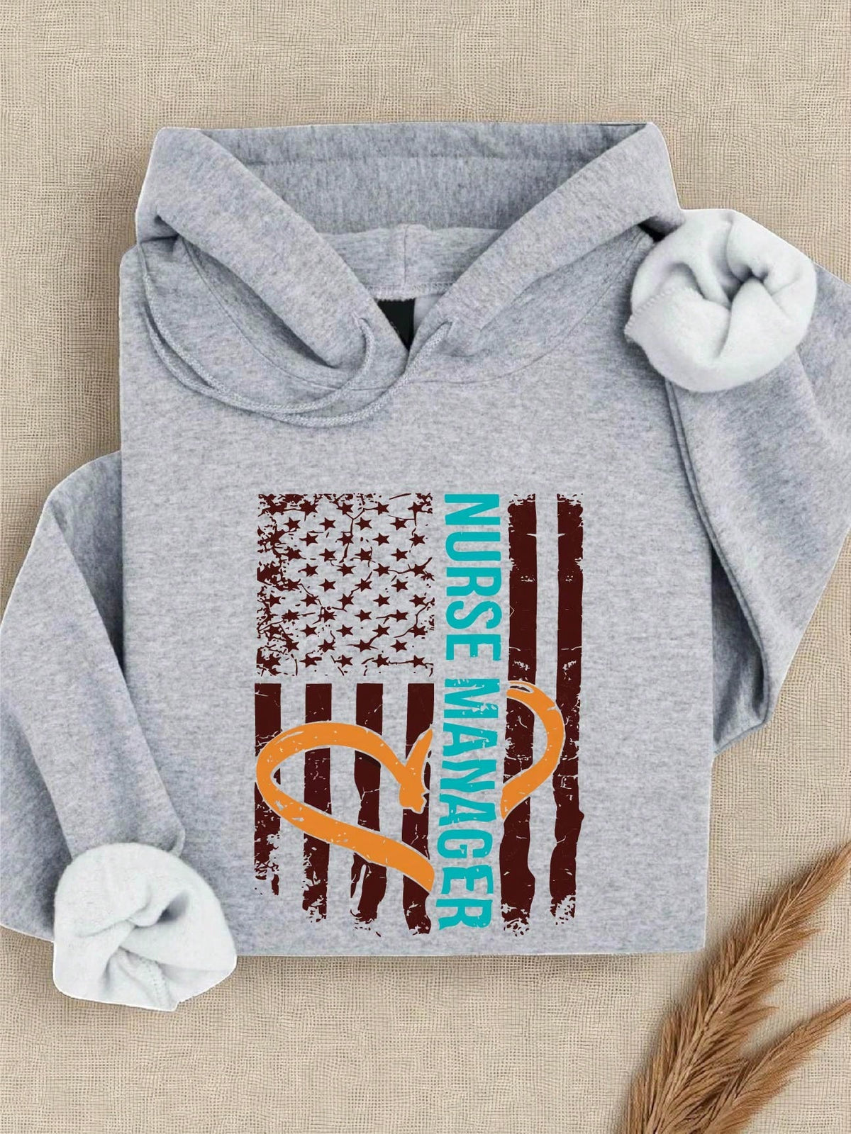 Nurse Manager American Flag Hoodie