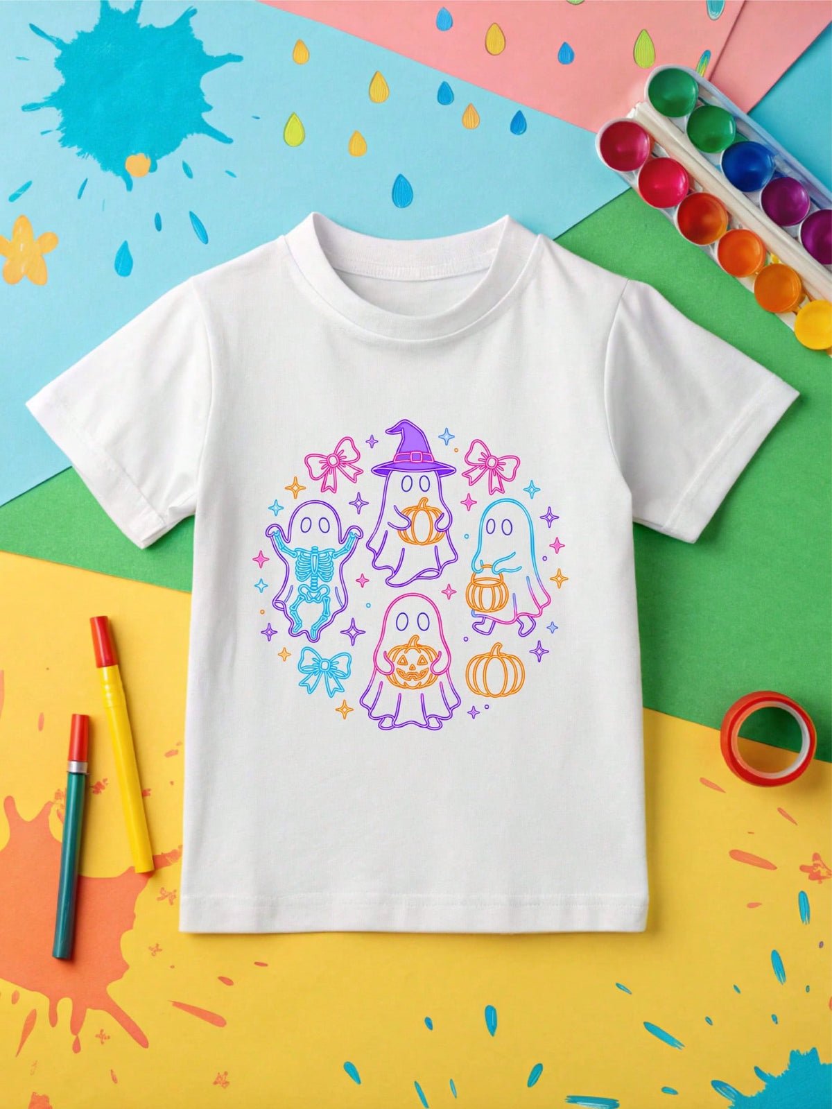 Neon Ghost Kids Bodysuit