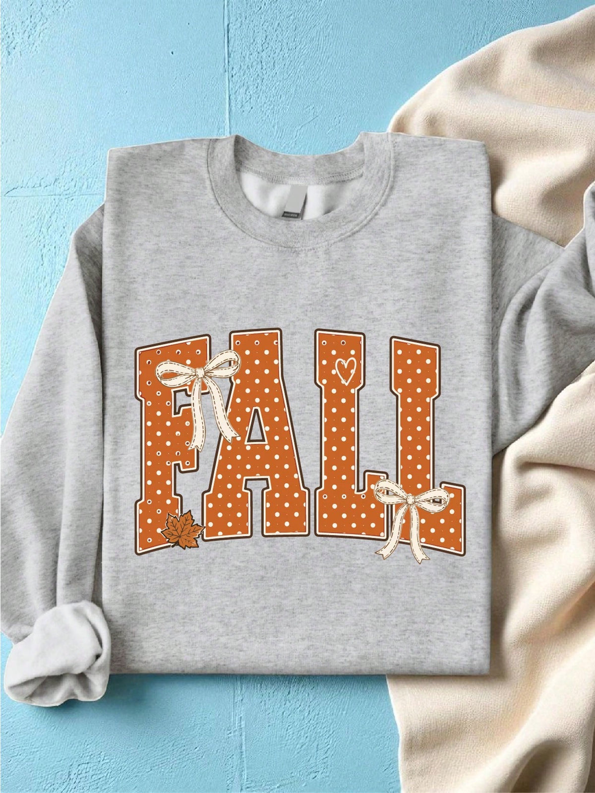 Fall Polka Dot Sweatshirt