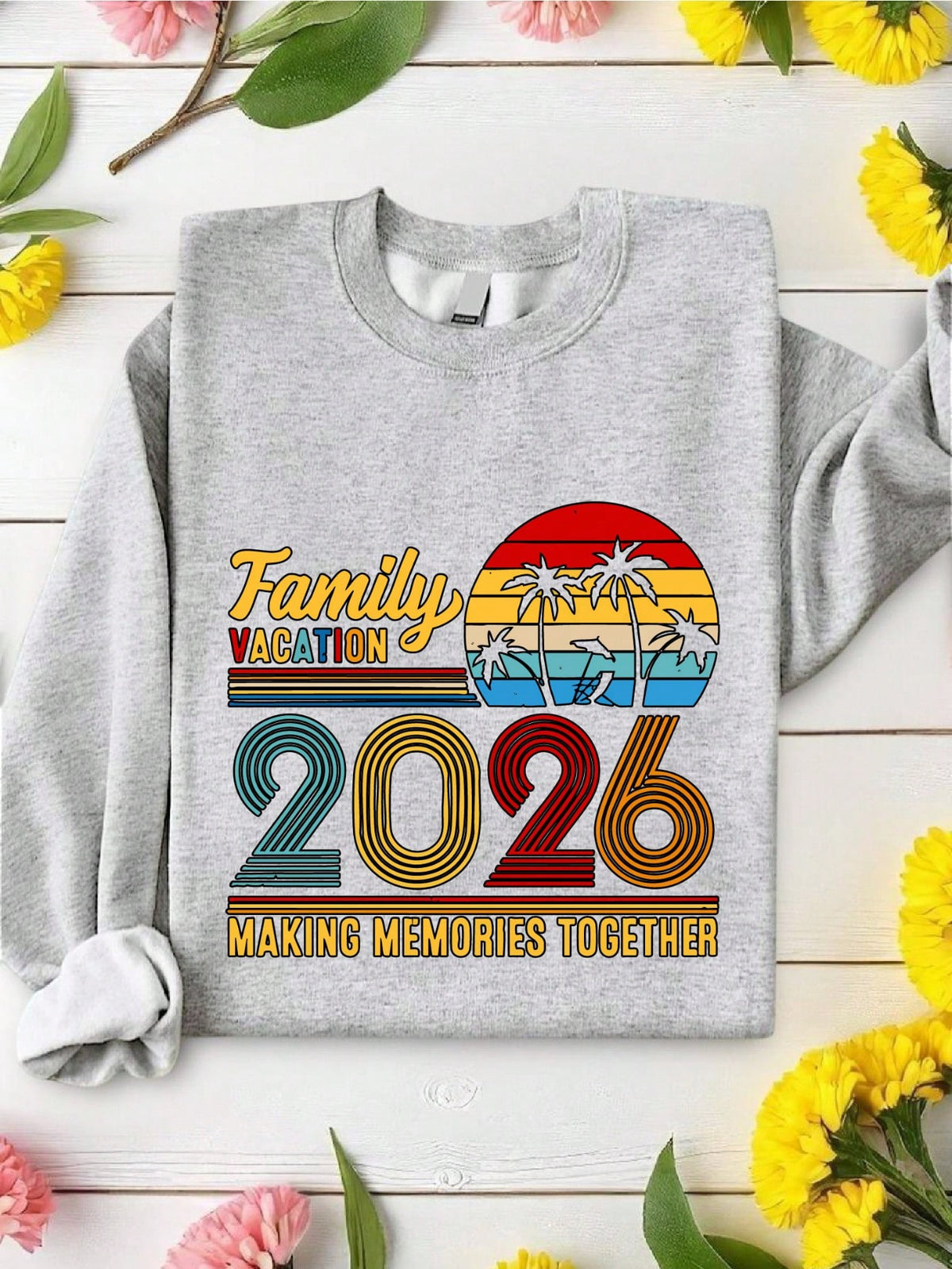Vintage Family Vacation 2026 Sweatshirt