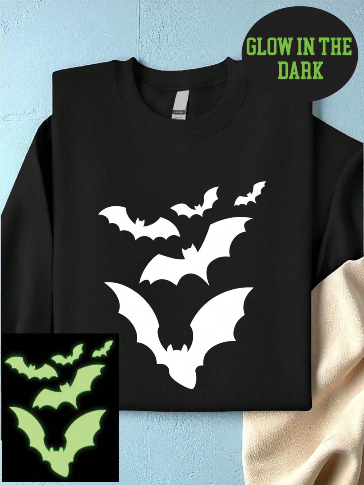 Bats Glow In Dark Sweatshirt