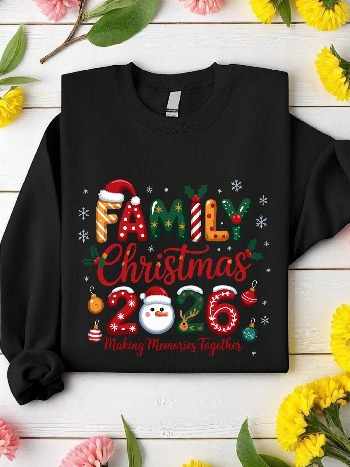 Snowman Family Christmas 2026 Sweatshirt