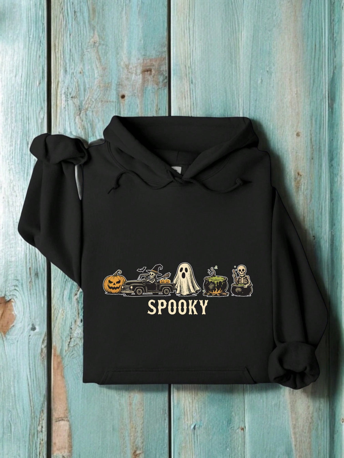Spooky Vibes Unisex Hooded Hoodie