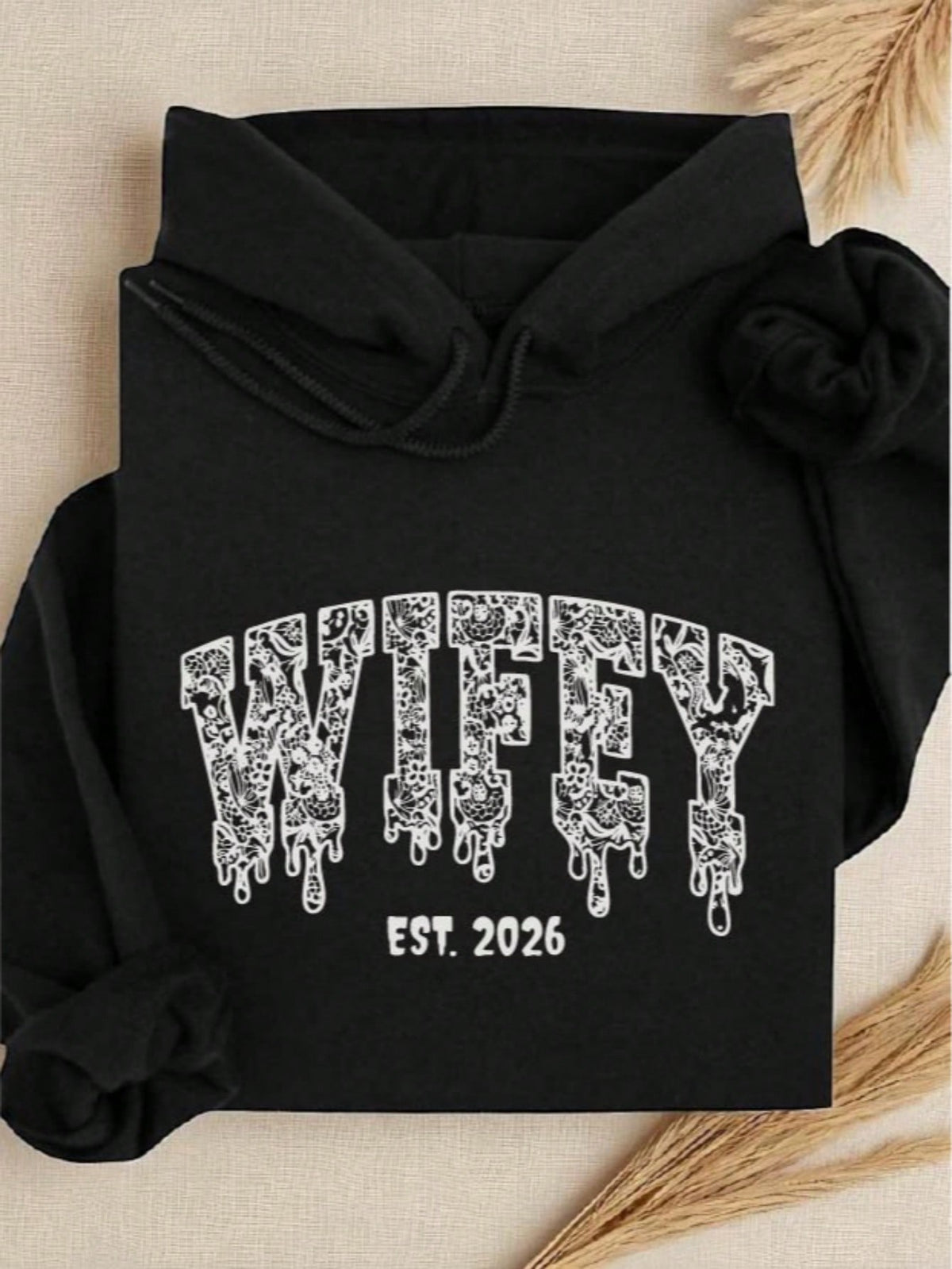 1 PC Wifey Hubby Est.2026 Hoodie