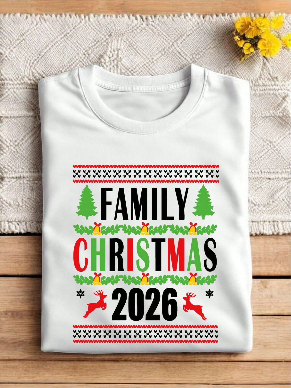 Retro Family Christmas 2026 T-Shirt