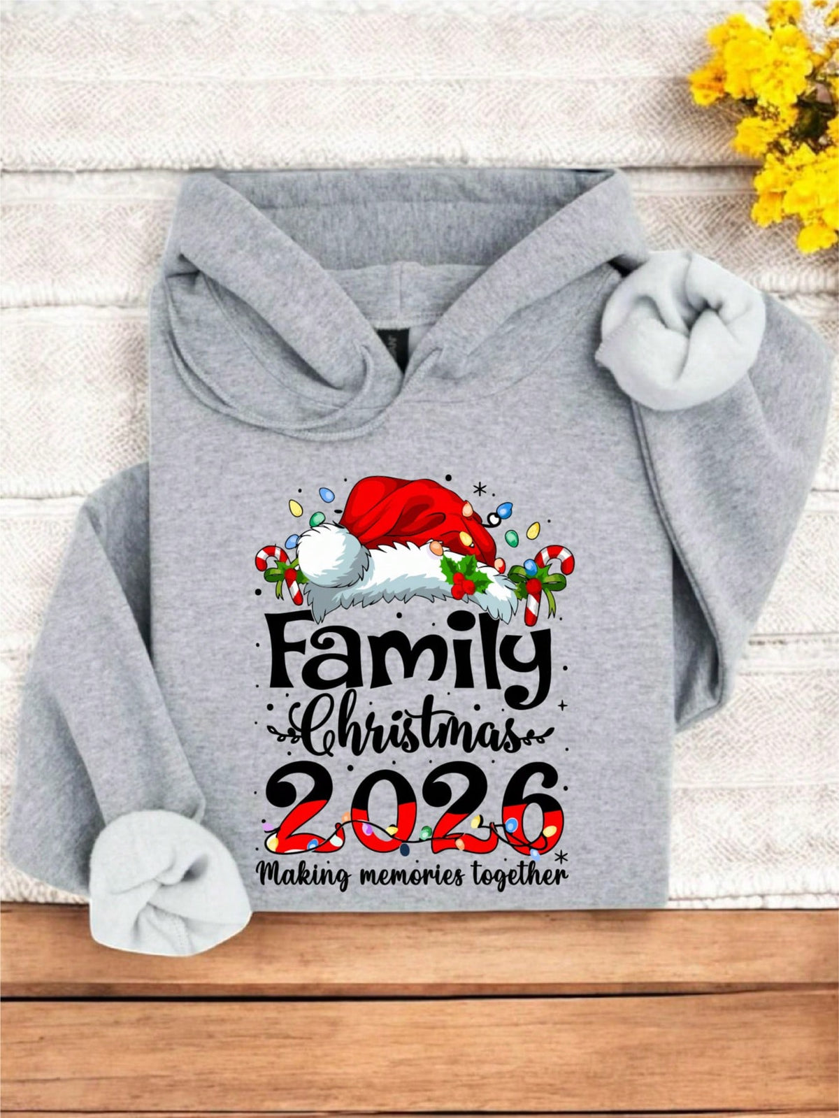 Retro Family Christmas 2026 Hoodie