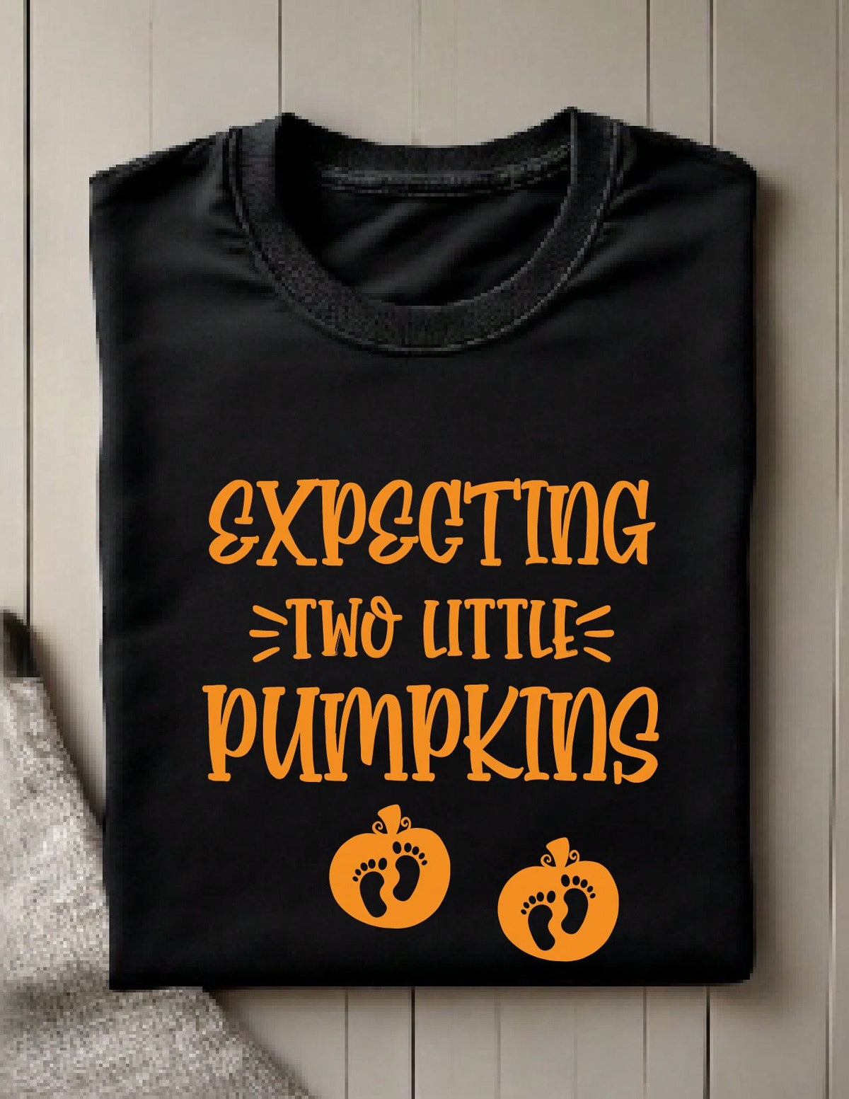 Expecting Two Little Pumpkin T-Shirt