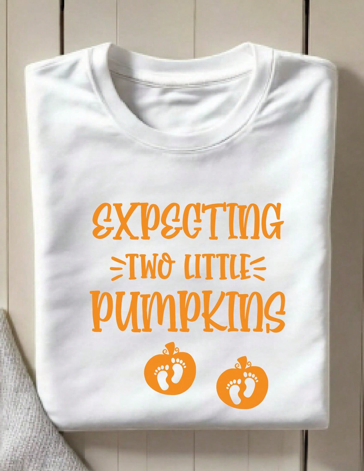 Expecting Two Little Pumpkin T-Shirt