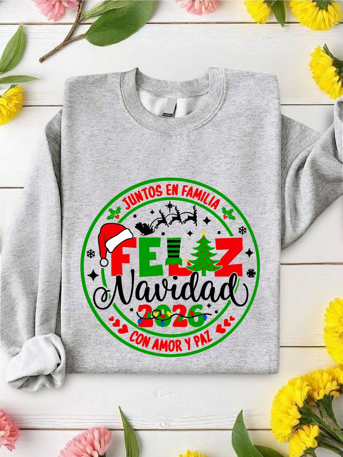 Retro Feliz Navidad 2026 Sweatshirt