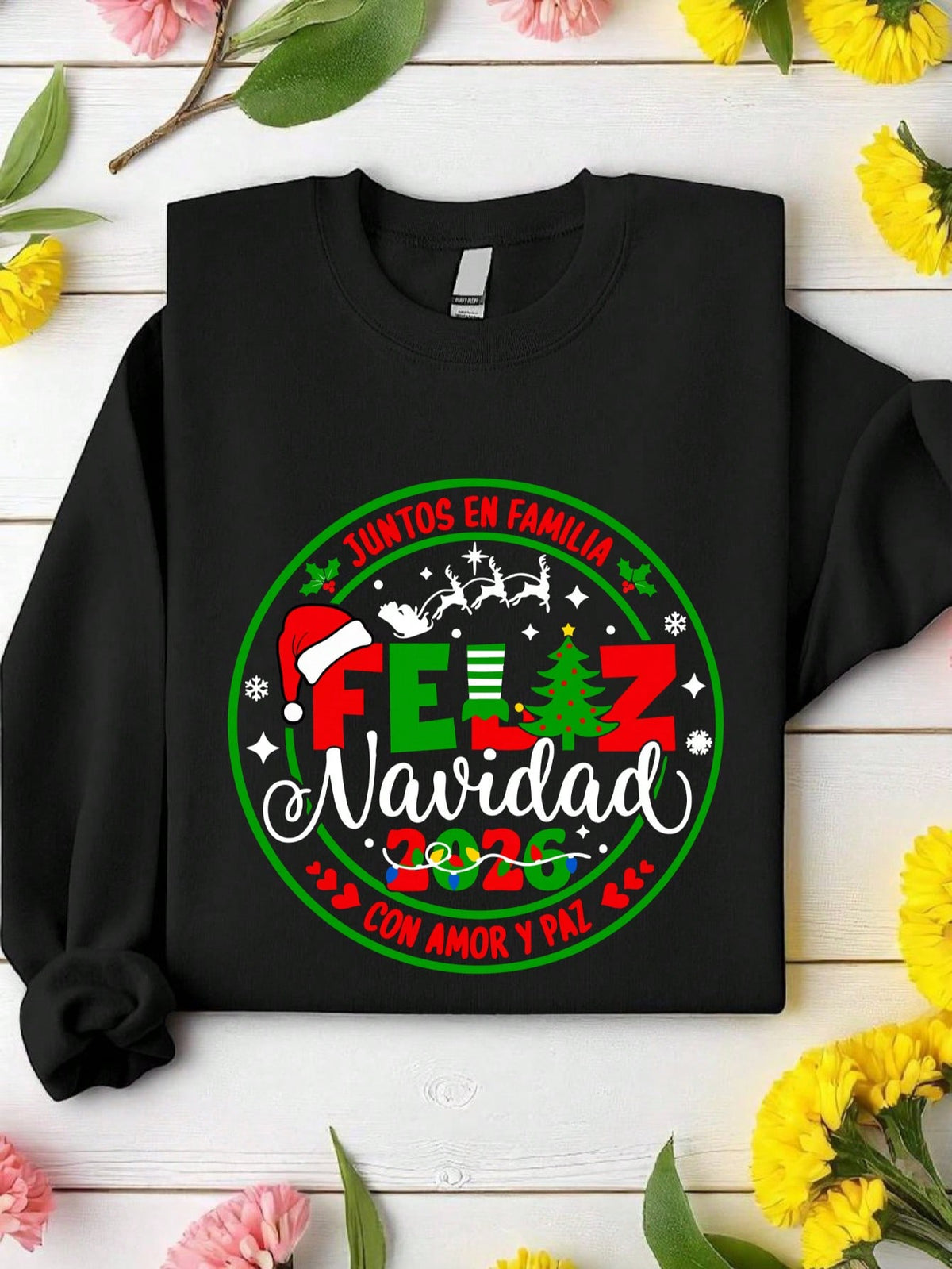 Retro Feliz Navidad 2026 Sweatshirt