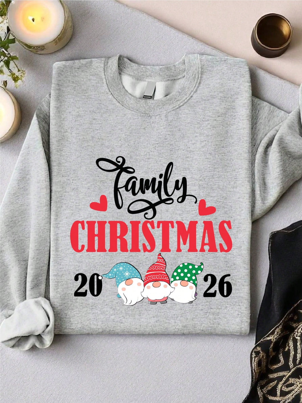 Retro Family Christmas 2026 Gnomes Sweatshirt
