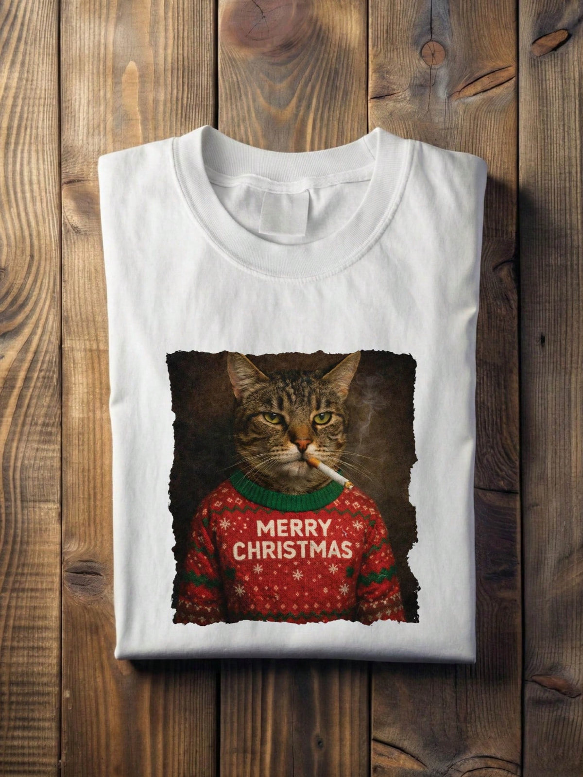 Merry Christmas Cat T-Shirt