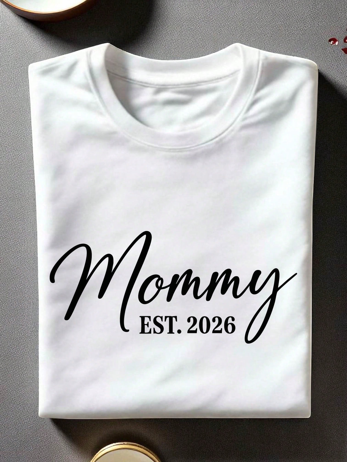 1PC Mommy Daddy Est. 2026 Unisex T-Shirt