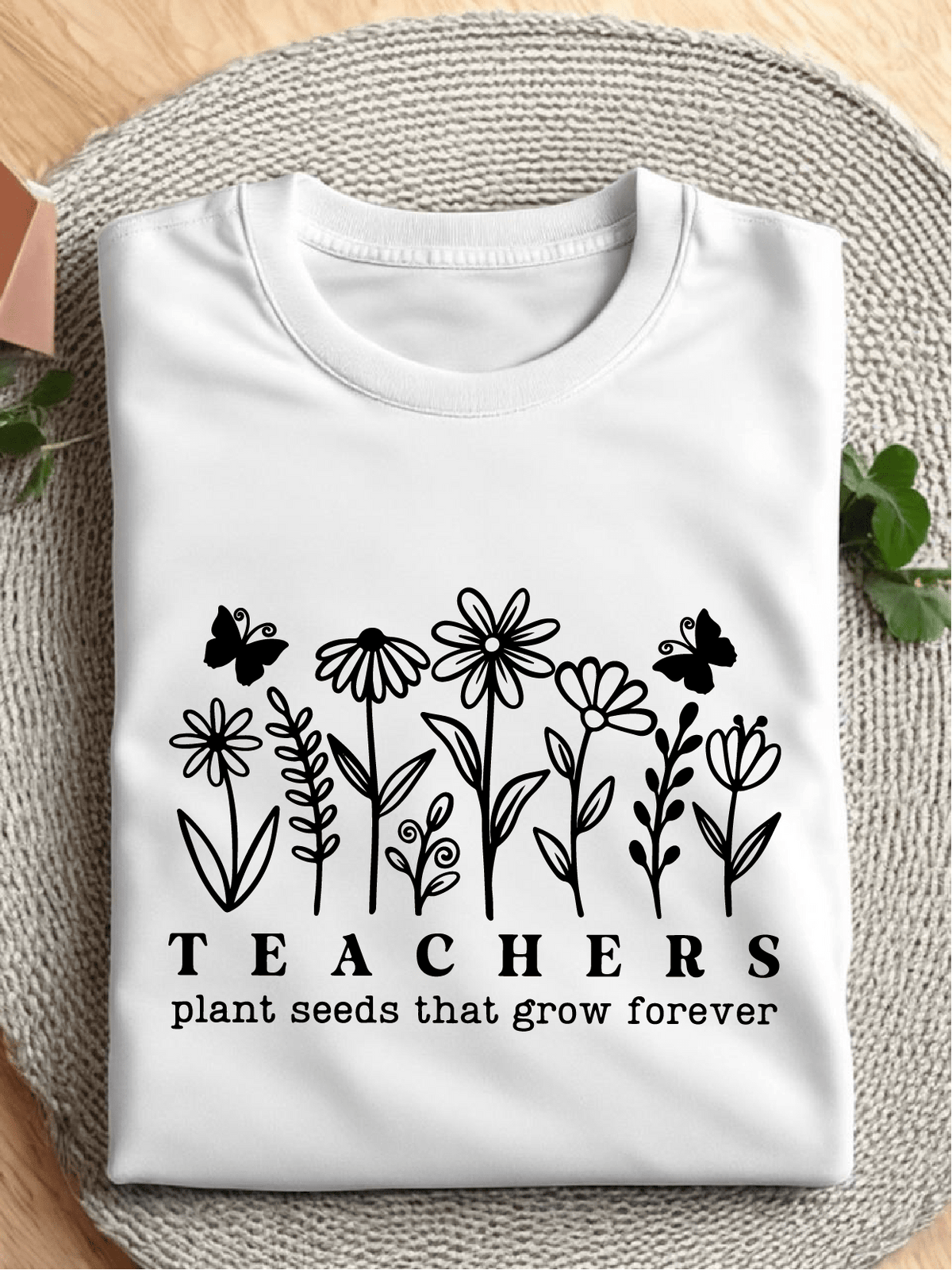 Teachers Plant Seeds That Grow Forever Tech Crew T-Shirt
