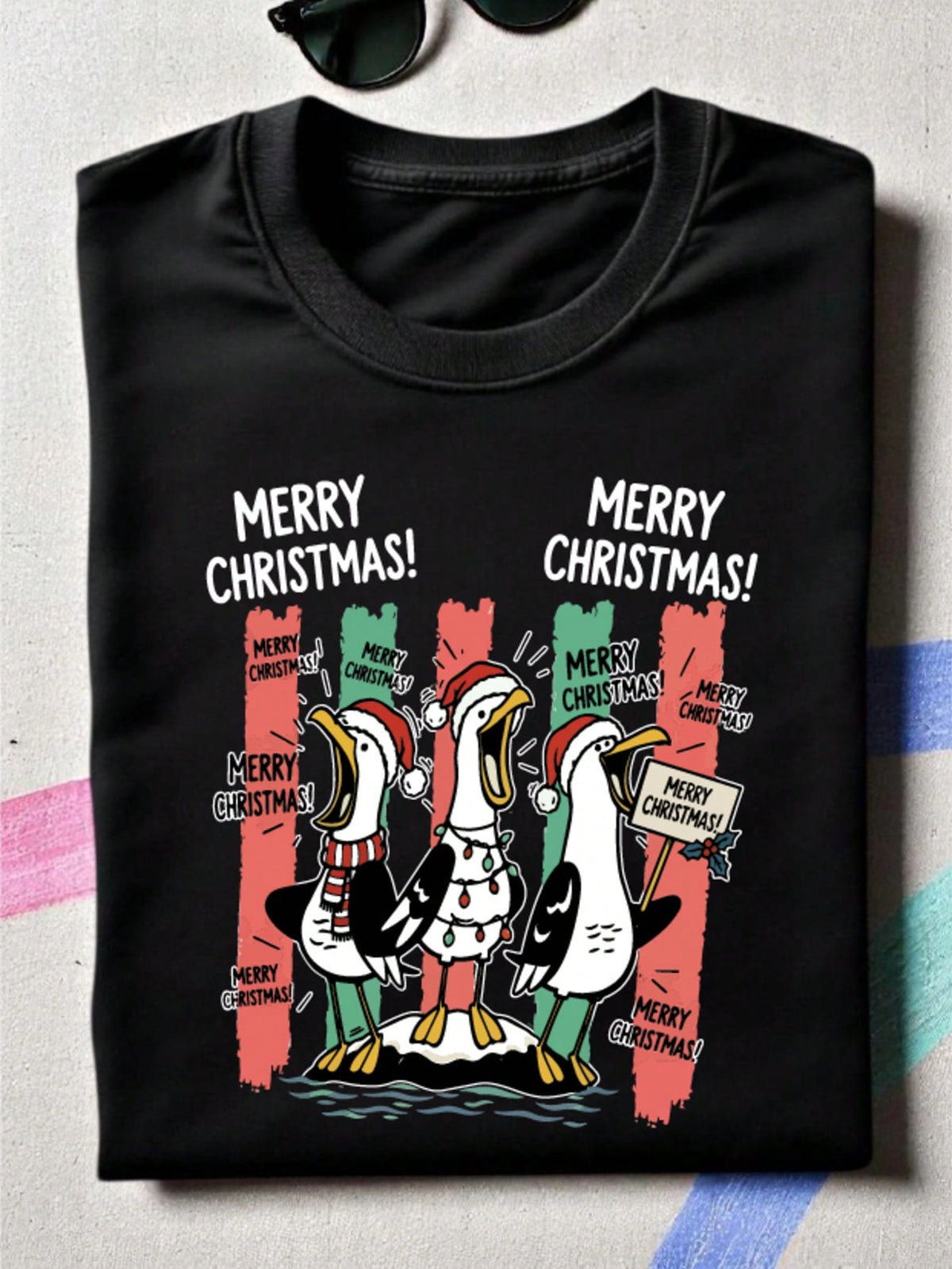 Funny Goose Christmas T-Shirt