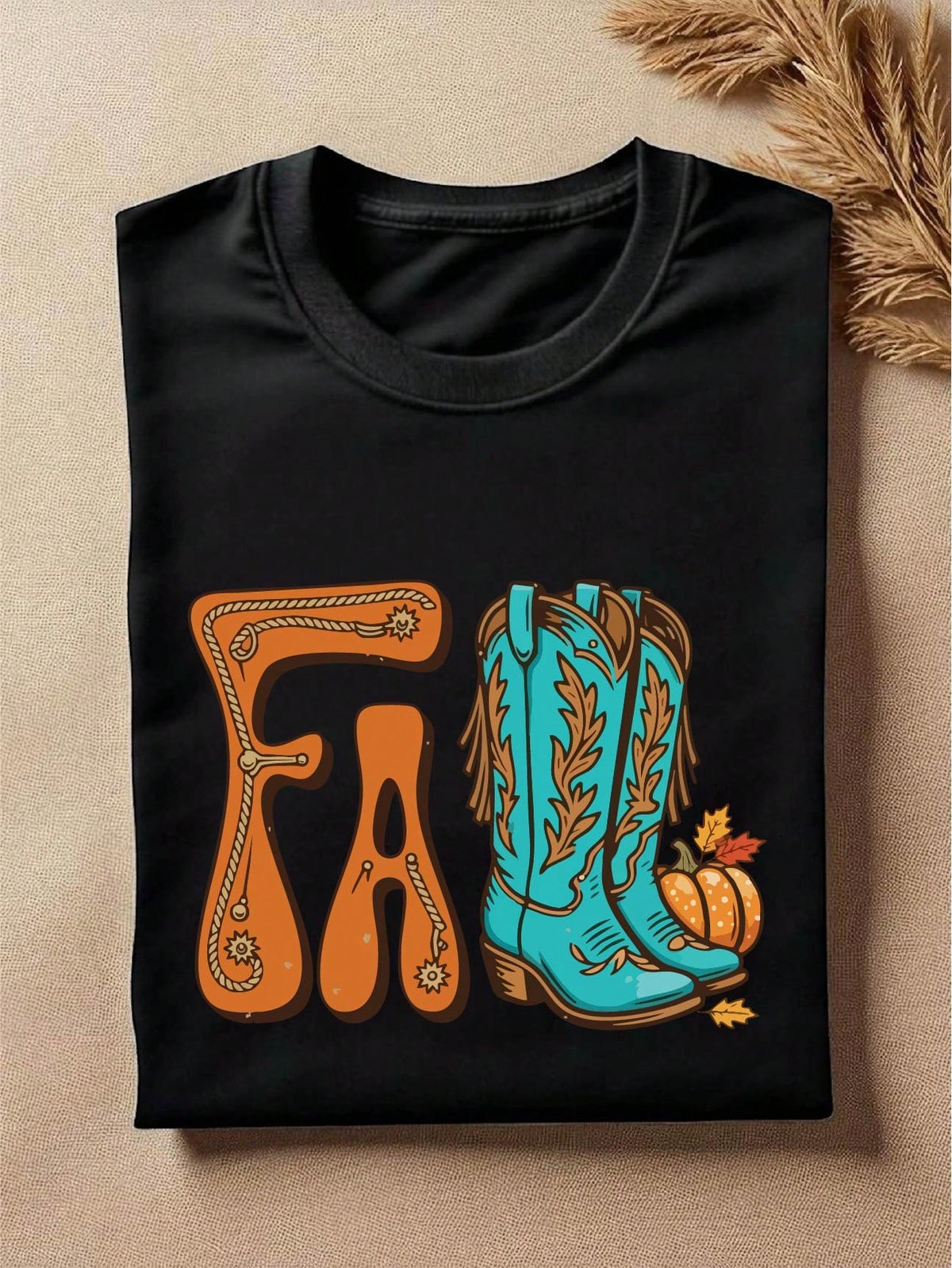 Fall Cowboy Boot T-Shirt