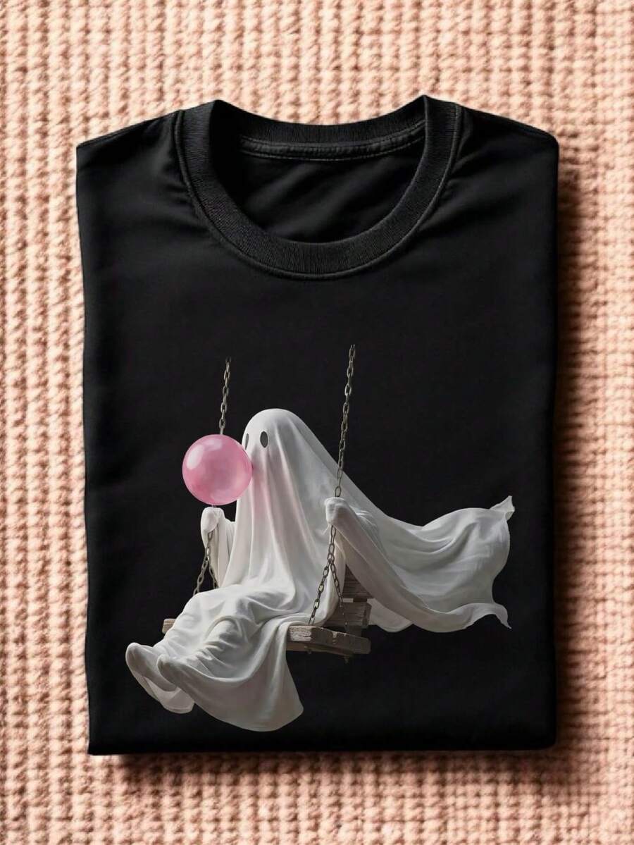 Pink Bubblegum Ghost T-Shirt