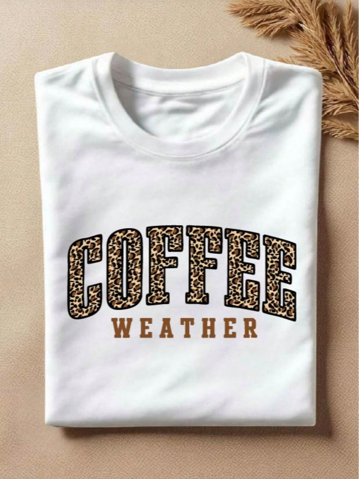 Coffee Weather Leopard T-Shirt