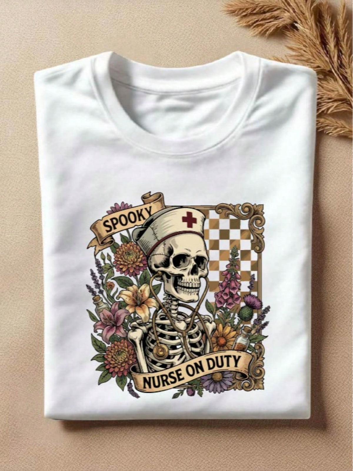 Spooky Nurse On Duty T-Shirt