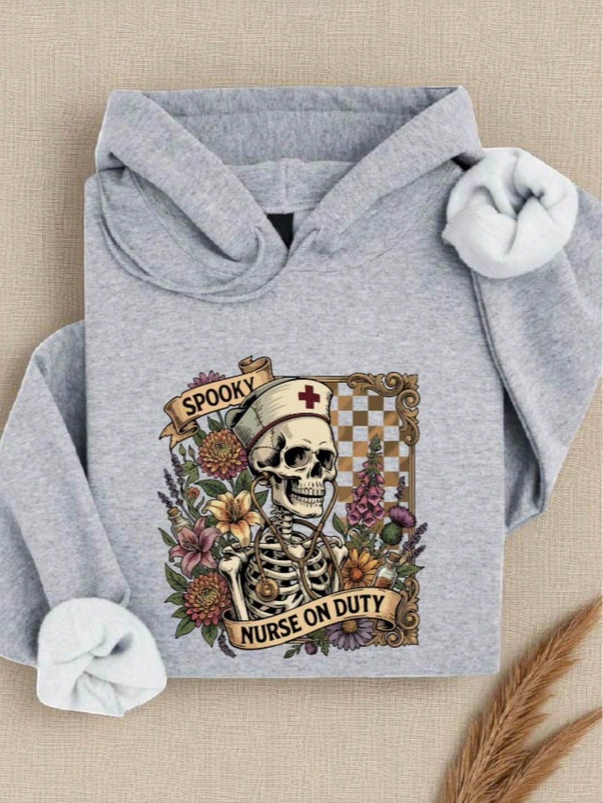 Spooky Nurse On Duty Hoodie