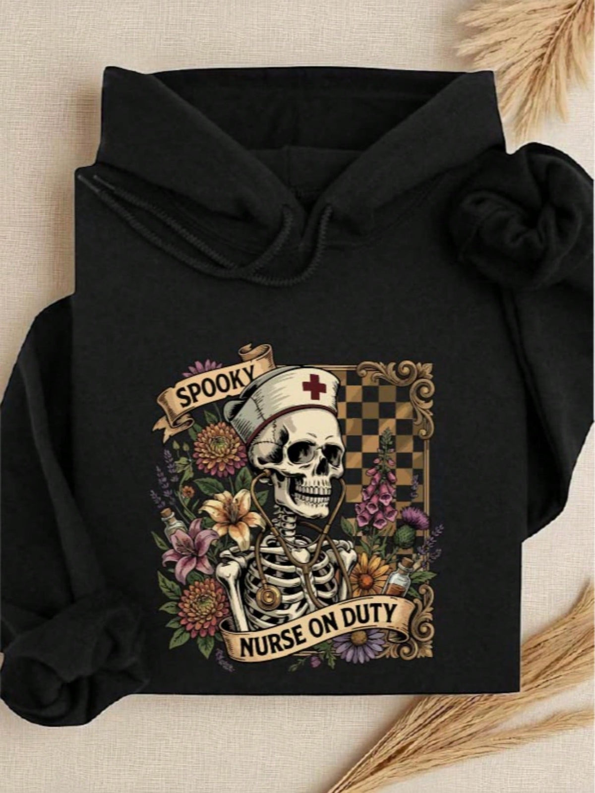 Spooky Nurse On Duty Hoodie