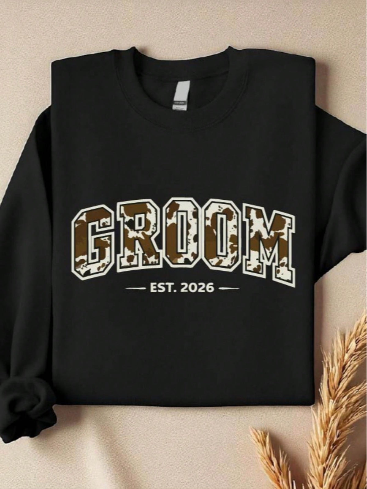 1 PC Bride Groom Est 2026 Sweatshirt