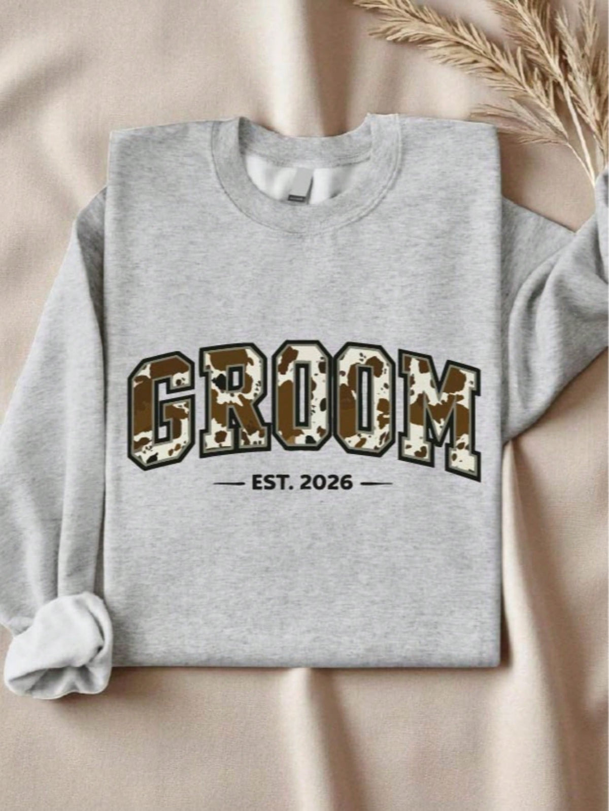 1 PC Bride Groom Est 2026 Sweatshirt
