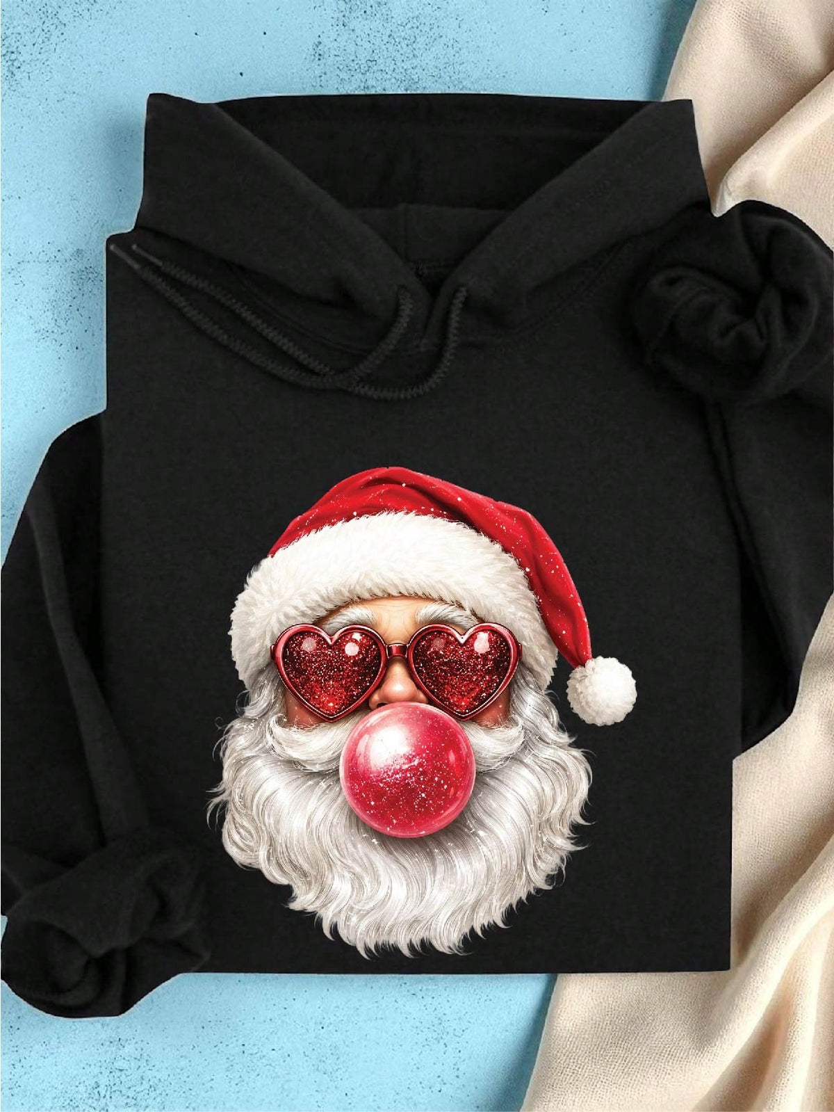 Santa Bubble Gum Christmas Hoodie