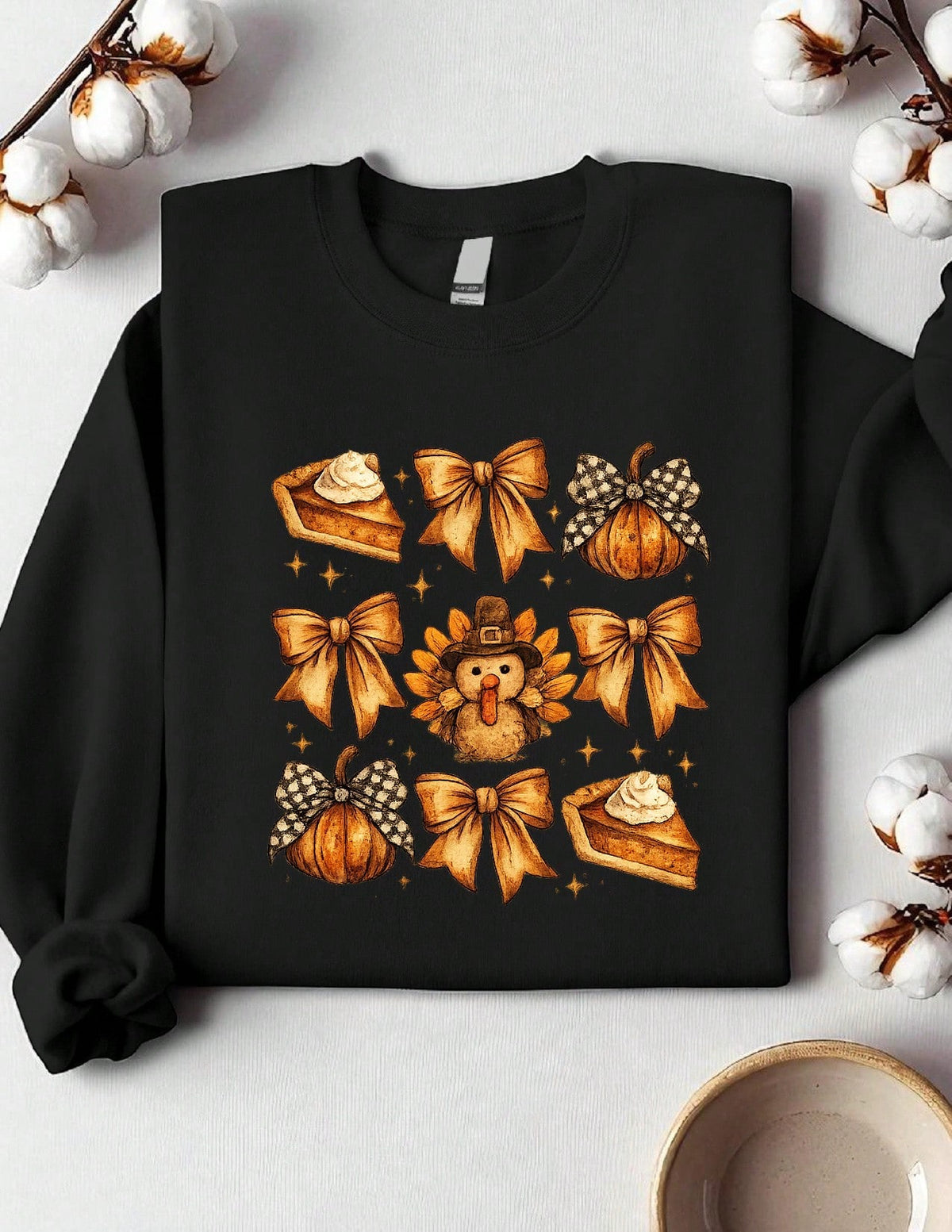 Coquette Bow Thanksgiving Sweatshirt