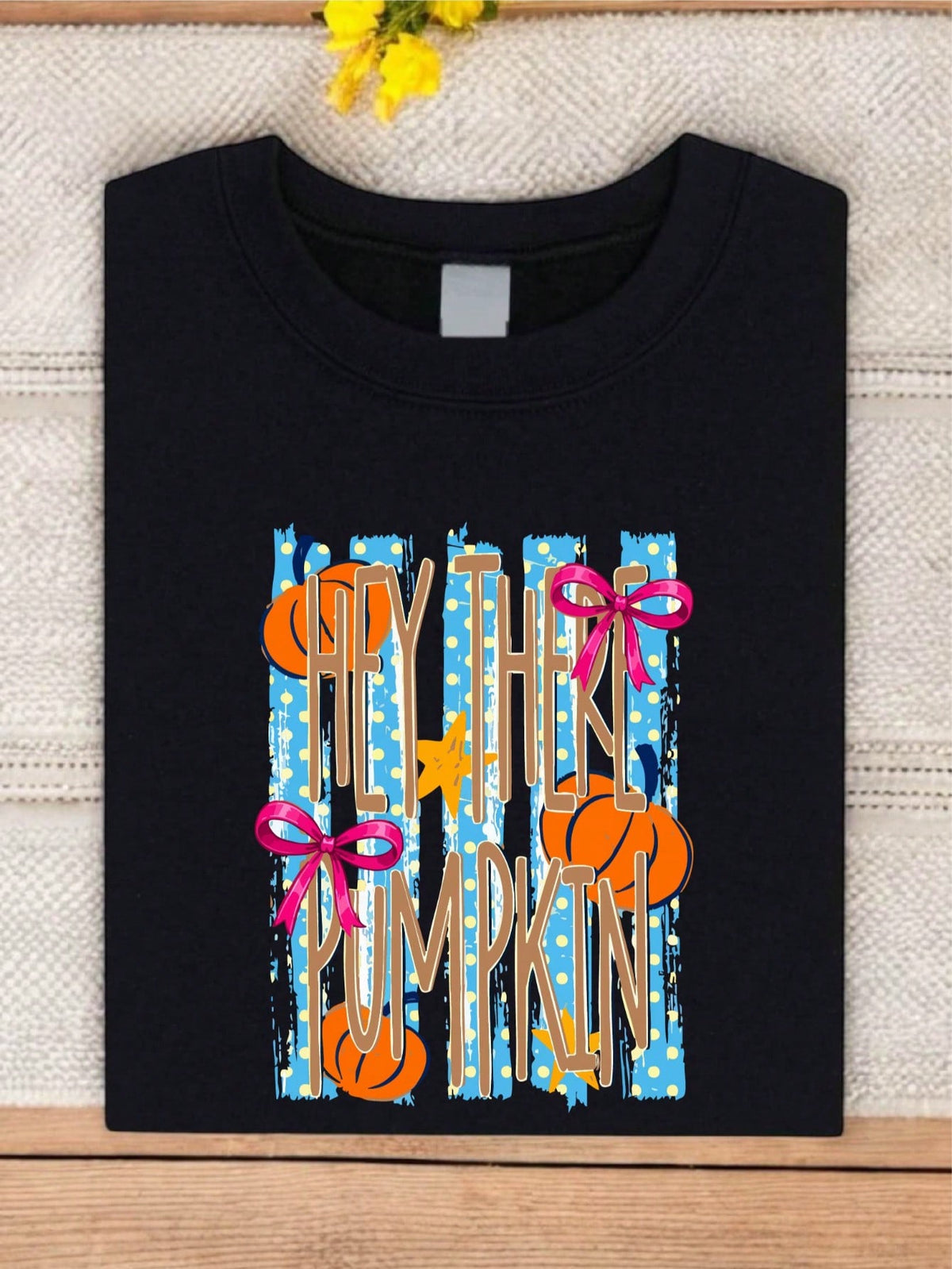 Polkadot Stripes Pumpkin T-Shirt