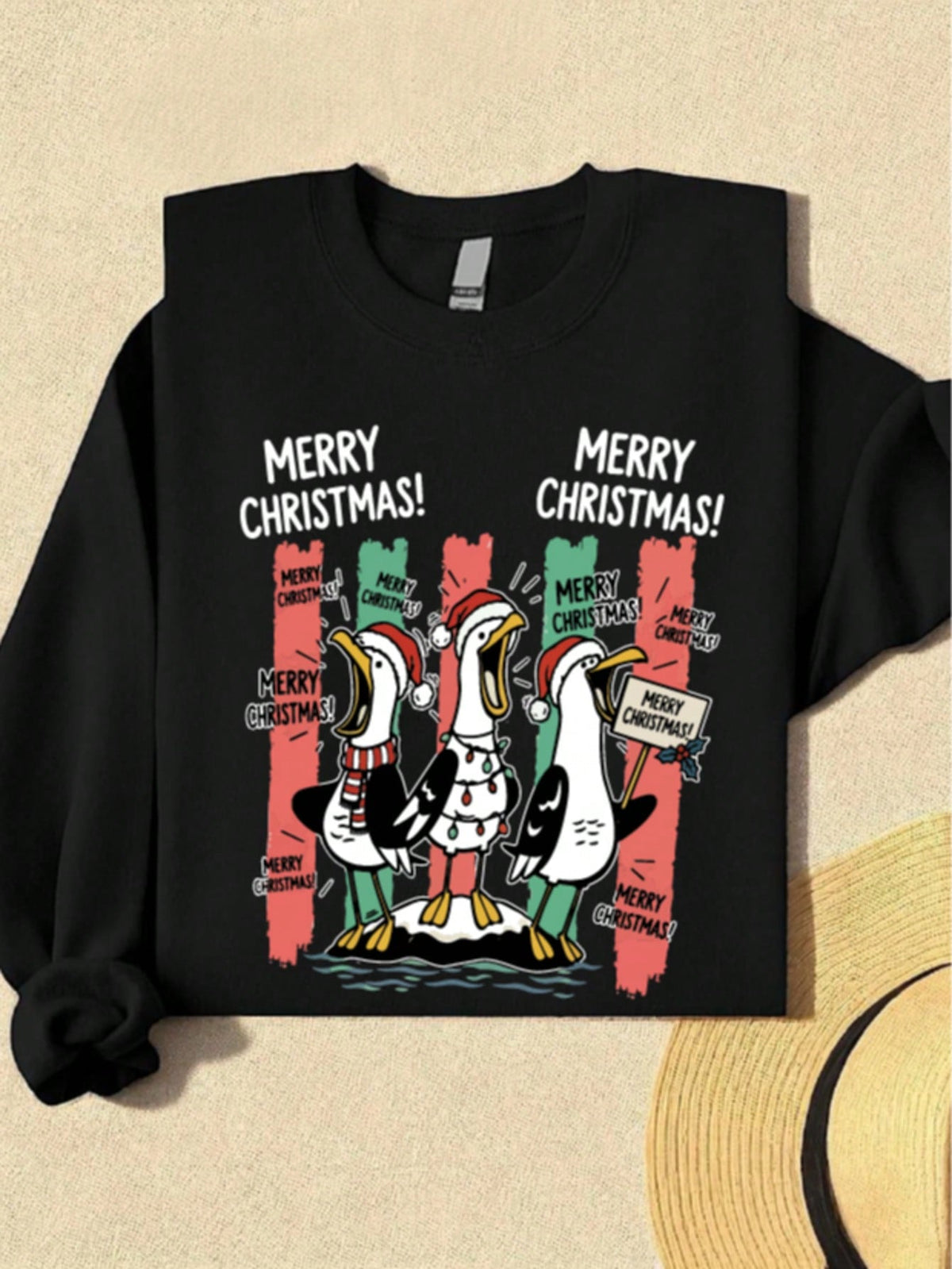Funny Goose Christmas Sweatshirt