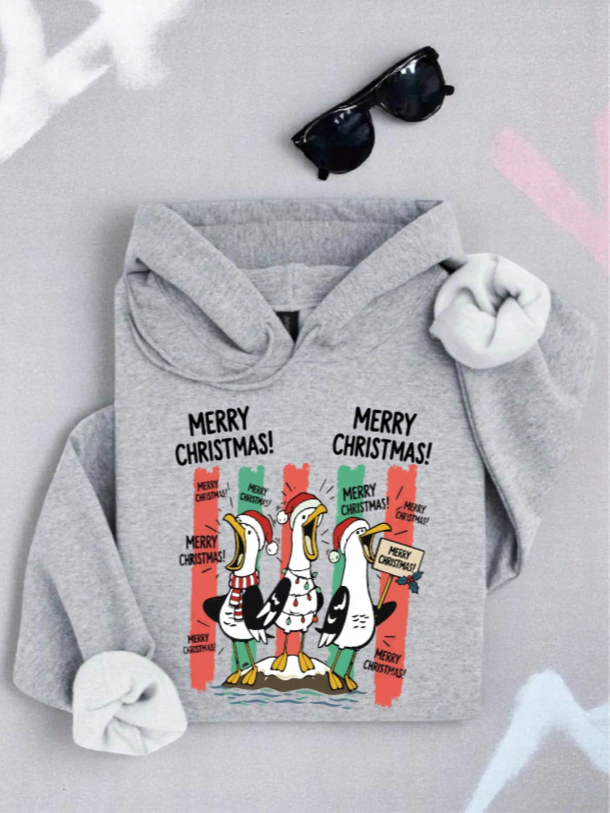Funny Goose Christmas Hoodie