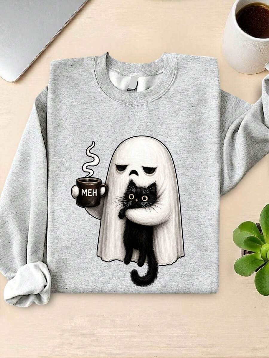 Ghost Cat Sweatshirt
